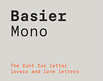 Basier Mono font