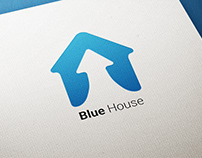 Blue House - Real Estate Logo Design
