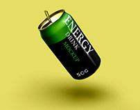 Download This Free Energy Drink Can Mockup Psd