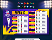 ICC men's T20 world cup 2021 super 12 match fixture