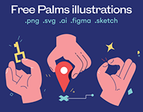 Palms illustrations
