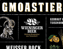 Label Design "Wieninger Werkstatt Biere"