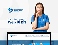 Landing page web UI KIT for Destination Healthcare
