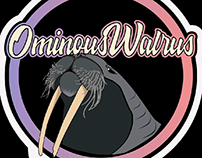OminousWalrus logo sticker/patch design