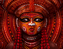 കുട്ടി തെയ്യം ,Theyyam digital painting