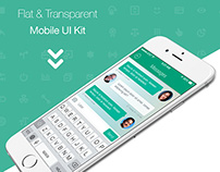 Flat Mobile App UI Kit