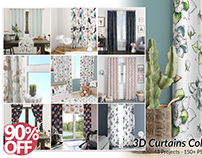 3D Curtains Collection - Mockup Bundle