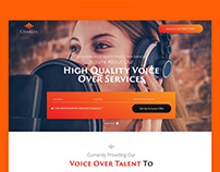 Voice Over Service Landing Page Design