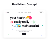 Health Website Hero Concept