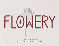 Flowery Sans Serif Font