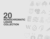 20 Monochromatic Logos Collection