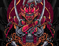Samurai Oni Red Katana