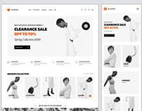 Shopify website landing page for fashion apparels
