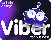 Webdesign for B2B website - Viber for Business