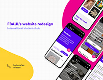 FBAUL's website redesign — International students