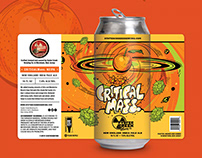 Oyster Creek Brewing | Critical Mass IPA Beer Label