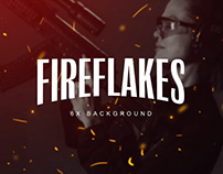 Free Download Fire flakes Overlay Background