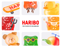 HARIBO Media Exhibition Assets Design