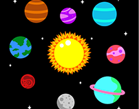 Solar System - 2D Animation