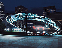 2020 Audi E-tron Business district activities
