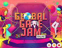 Promo artworks for Global Game Jam - 2021