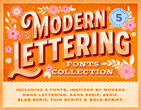 Modern Hand Lettering Font Collection