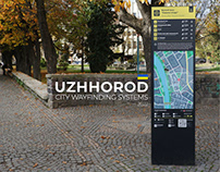 Uzhhorod city wayfinding systems