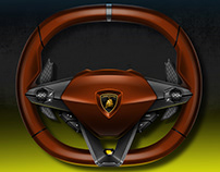 Lamborghini Stella steering wheel (video)