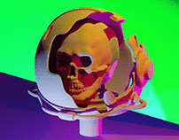 Zombie Astronaut Head