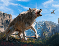 Matte Painting - Fenrir, o lobo do Ragnarok