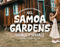 NCL SAMOA GARDEN - Unique Retro Typeface