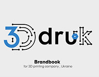 Brandbook for 3d printing company, logo design