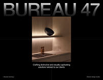 BUREAU 47 – Interior Design Studio // Website design