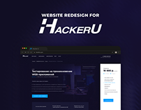 HackerU | Redesign for cybersecurity school