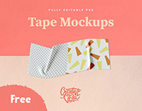 Free Washi Tape PSD Mockups