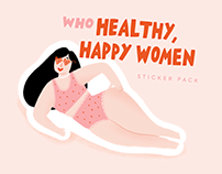Healthy, happy women | Sticker Pack