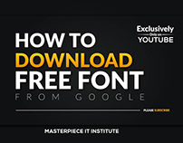 How to download free font from google ?