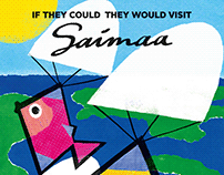 Travel Poster for "Come to Finland" promoting Saimaa