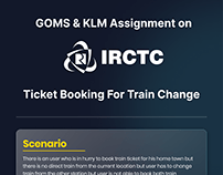 GOMS & KLM Analysis on IRCTC Connecting Journey