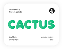 CACTUS - online store website