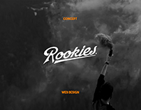 Rookies - minimal website concept