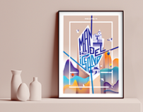 WELCOME TO MANOEL ISLAND - Illustrated Poster