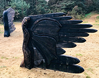 Hogmoor Inclosure Sentinels & Gateway Sculpture in situ