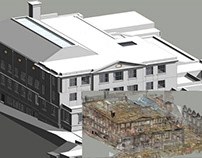 Converted Point Cloud Scan to 3D BIM Model in Revit