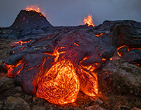 The heat of Lava - as close as possible