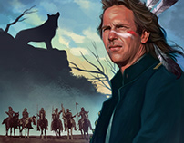 Dances with Wolves card illustration