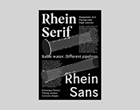 Rhein Typefaces → Poster