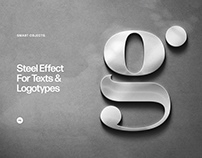 Steel Effect for Texts & Logotypes