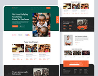 Charity – Donation Landing Page Free Figma and HTML