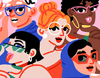 Glasses with personality – Campaign Illustrations
